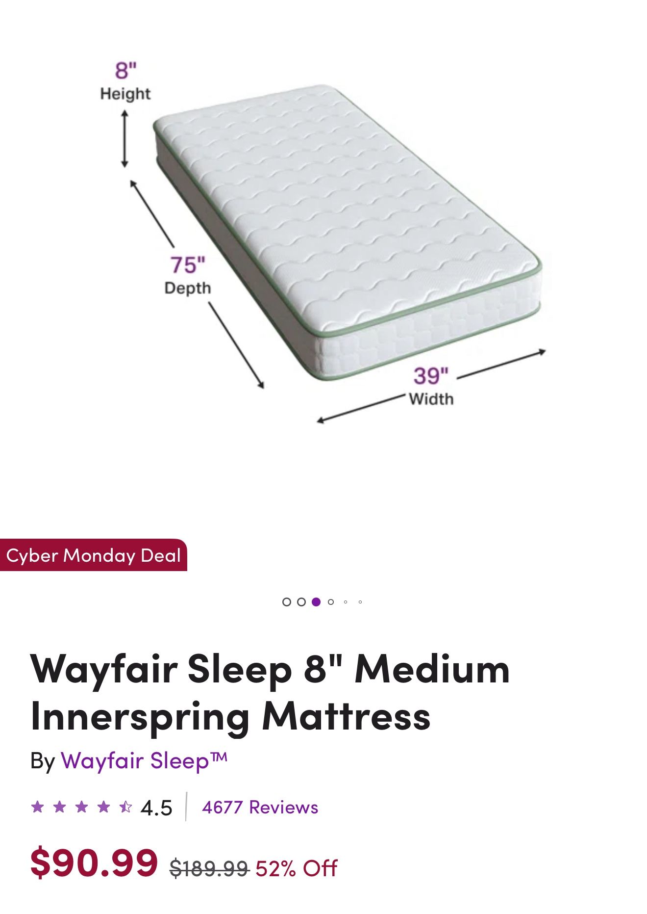 Twin Mattress & Foam Topper