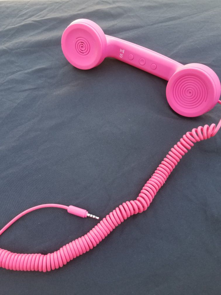 Pink Cell Phone Handset (Fits Any Cell Phone)