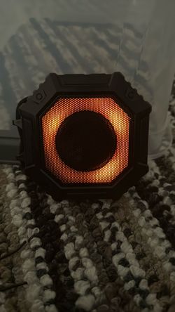 Light up led lights portable speaker.