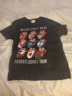 black The Rolling Stones 'Voodoo Lounge Tour' 94/95 t-shirt