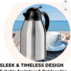 OGGI 2-Liter Stainless Steel Thermal Carafe