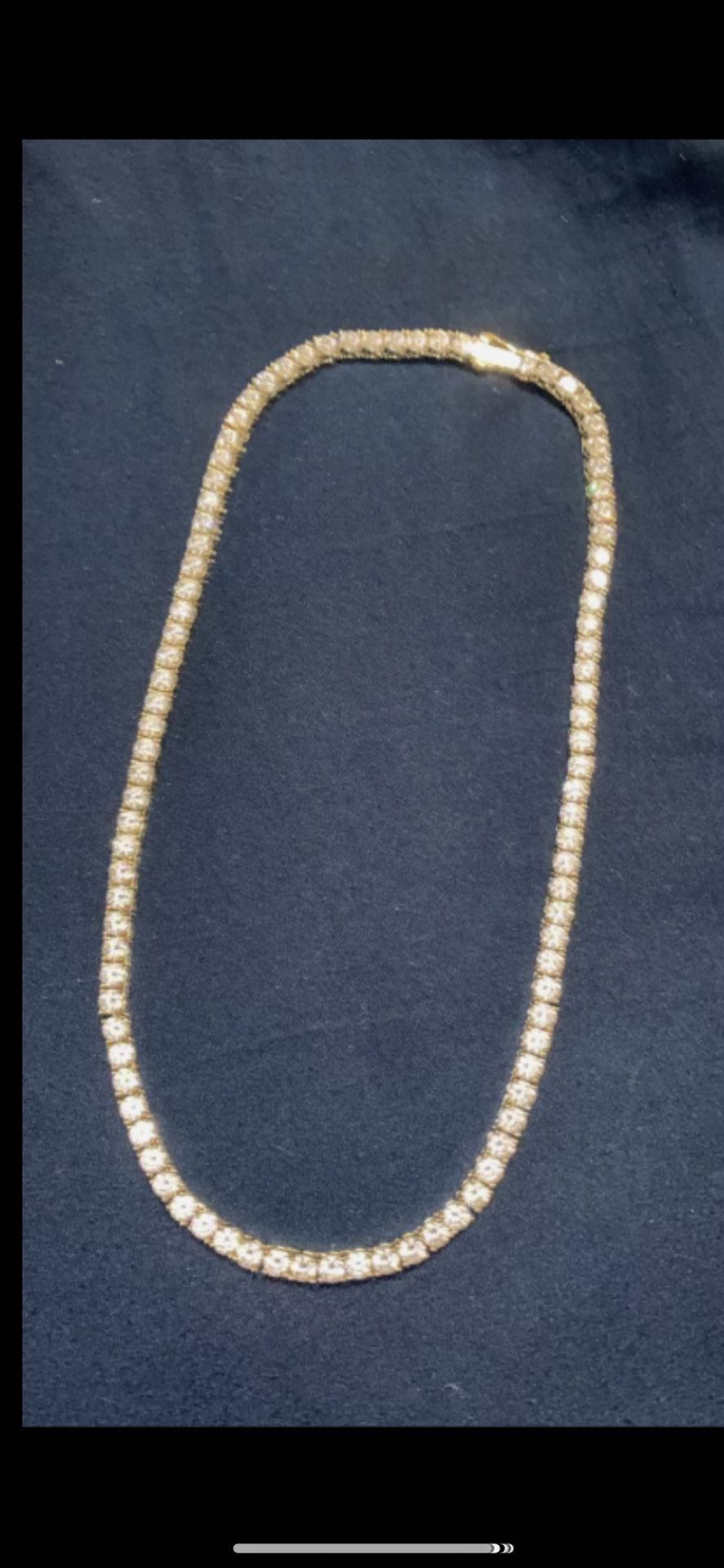1 Left! Tennis Chain 18k Gold Plated 
