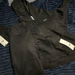 Black Alo Jacket & Sweatpants Set