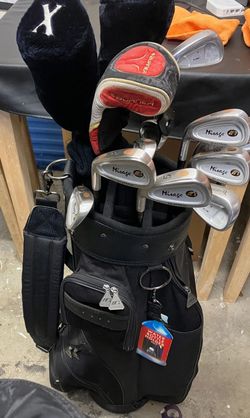  left-handed Golf Club Set with Mitsushiba Bag, 13-club graphite, steel