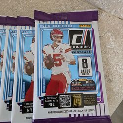 (13) Sealed 2025 Panini Donruss Football Packs - NFL Cards