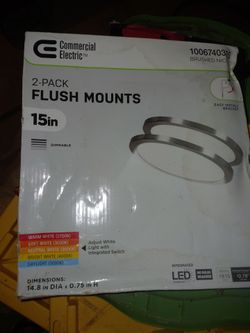 2 pk flush mount lightss
