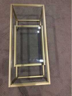 Gold coffee table