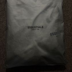 ESSENTIALS DARK OATMEAL HOODIE