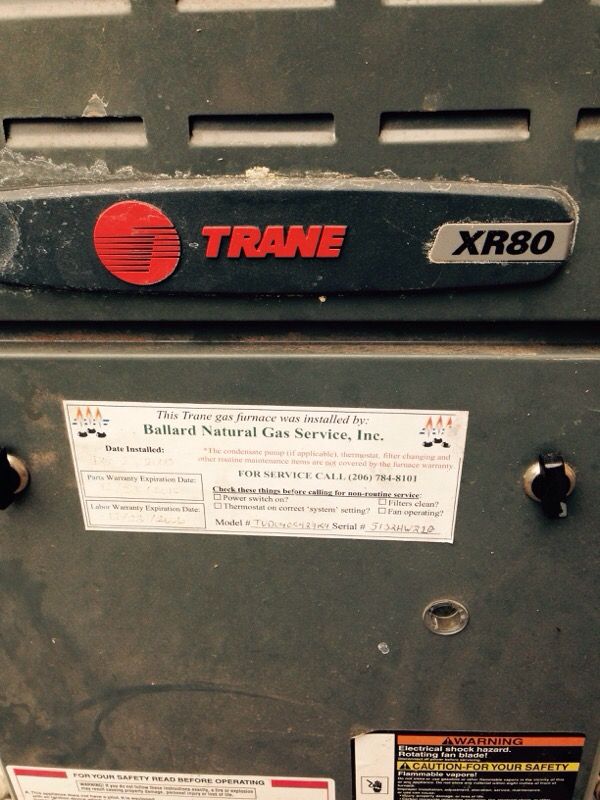 GAS FURNACE XR80 for Sale in Federal Way, WA - OfferUp