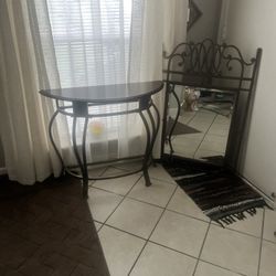 Console Table With Mirror 