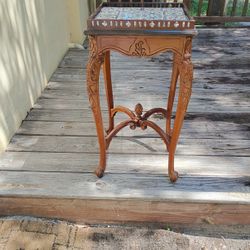 Fancy End Table With Turkish Tile