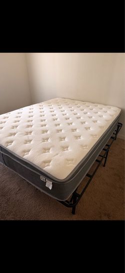 Queen Mattress and Bed Frame