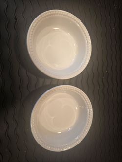 2ea Le Creuset Stoneware Mini Pie Dishes - White