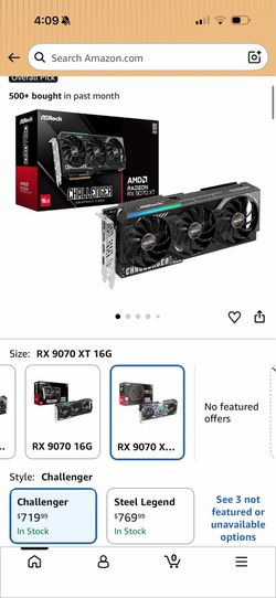 ASRock Radeon RX 9070 XT Challenger 16GB OC Graphics Card