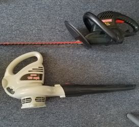 Craftsman electric hedge trimmer & blower$75
