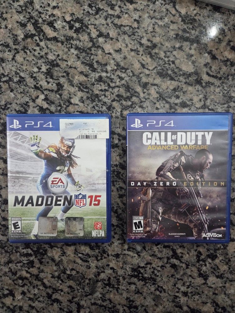 Ps4 Video Game Call Of Duty_Madden NFL 15