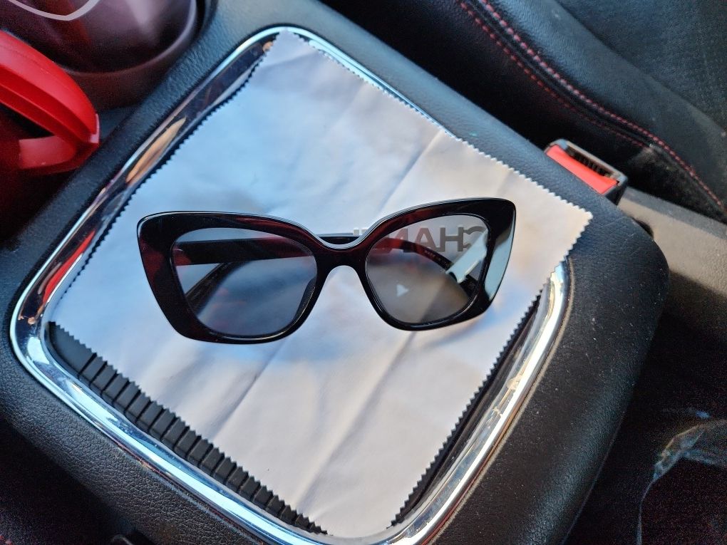 Black Chanel Designer Shades