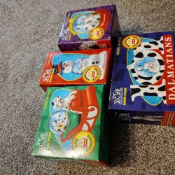 1996 McDonalds Disney 101 Dalmatians Snow Globes Domes Complete Set of 4

