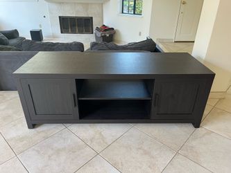 Modern Black TV Stand / Entertainment Center - Excellent Condition