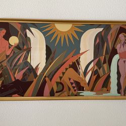 Framed Mike Wilcox “Queen Mural” Print