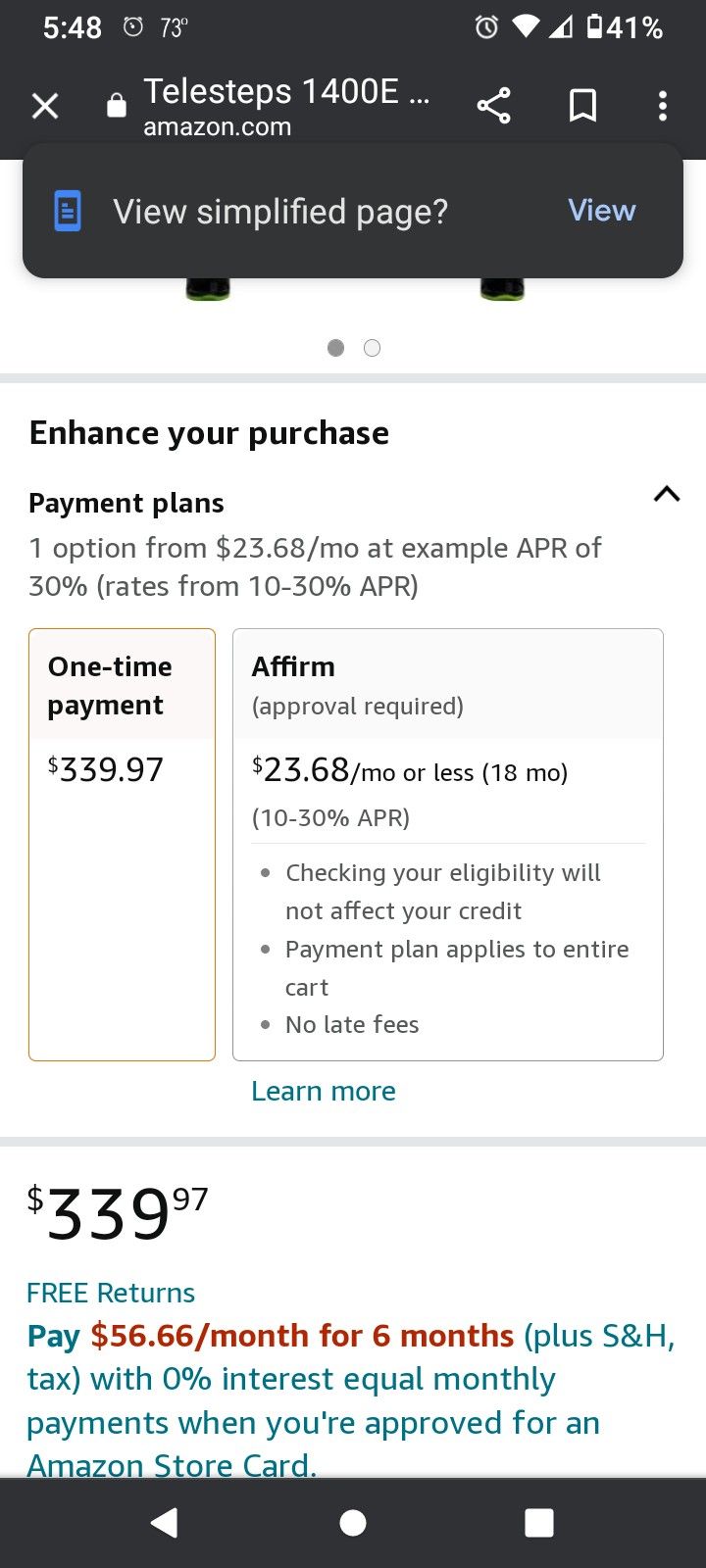 Telesteps 1400e Telescoping Ladder 14ft for Sale in WA OfferUp