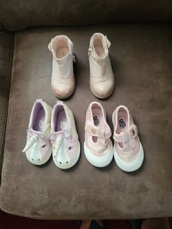 Three pair of size 6 shoes