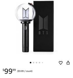 B.T.S Official LIGHTSTICK VER.4 + 7 Official Photocards