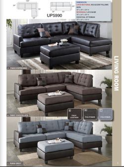 Sectional with ottoman