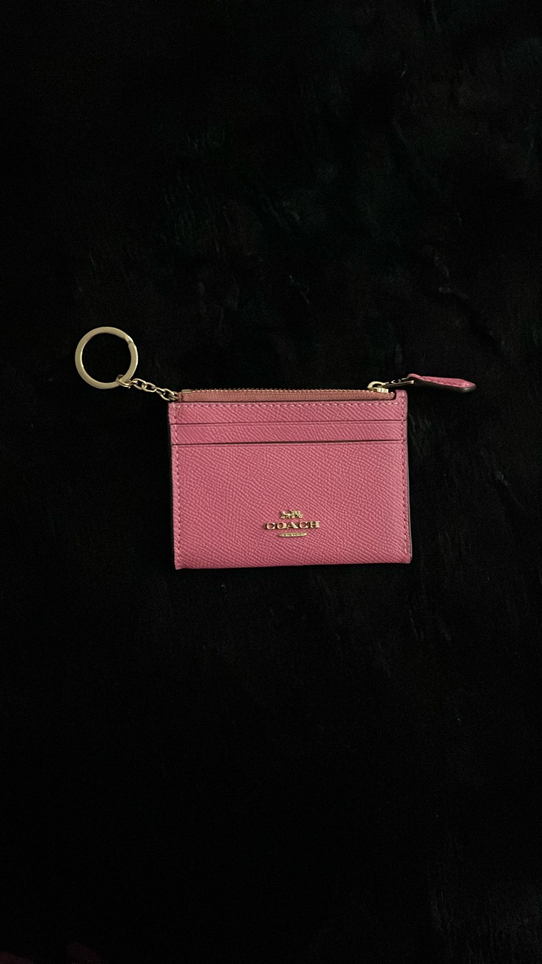 Pink Coach Card Case