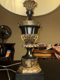 Vintage style wooden lamp