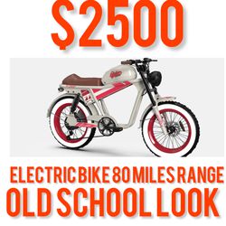Tiger Electric Bike 80 Miles Range For Sale 