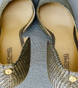 Michael Kors Metallic Gold Heels — Size 9.5 (Brand New)