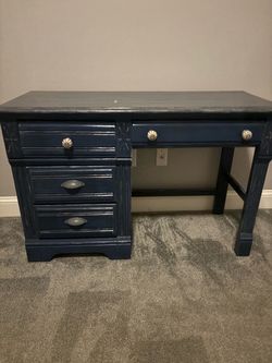 Light blue sand washed  desk