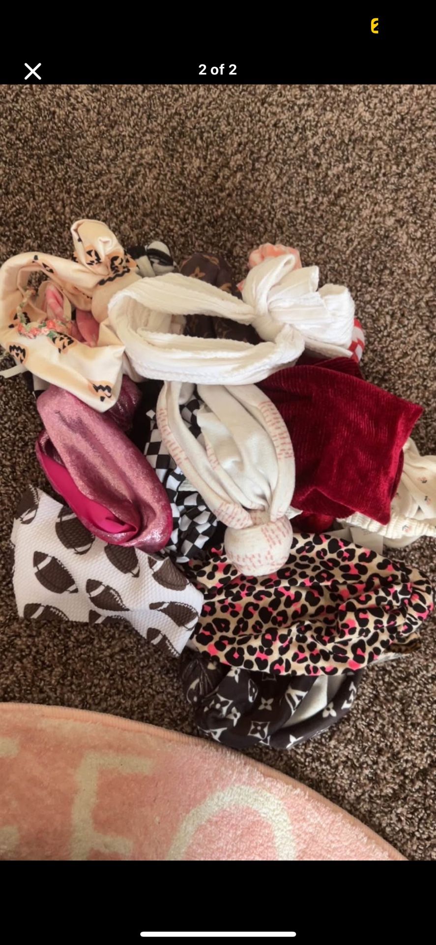 Baby Head Wraps And Bows