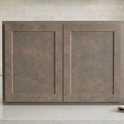 NEW 36” Shaker Wall Cabinet – Light Brown Maple Stain 