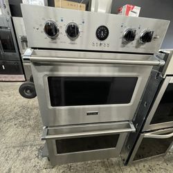 Viking 30” Double Oven Electric In Stainless Steel Used 