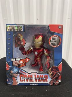 Marvel Iron Man Die-Cast Metal Figure – Captain America Civil War (Boxed)