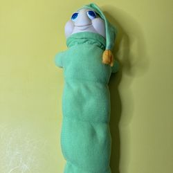 HASBRO GLO WORM ORIGINAL 1982 VINTAGE - 13” Plush Toy - Tested Works Glow