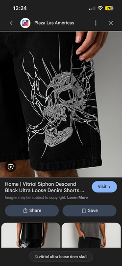 Vitriol ultra loose denim short