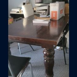 Big solid wood table