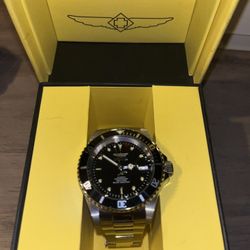 Invicta Pro Diver Stainless Steel  Watch Black Dial