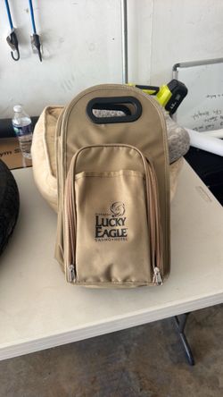 Lucky Eagle Insulated Picnic Wine Tote