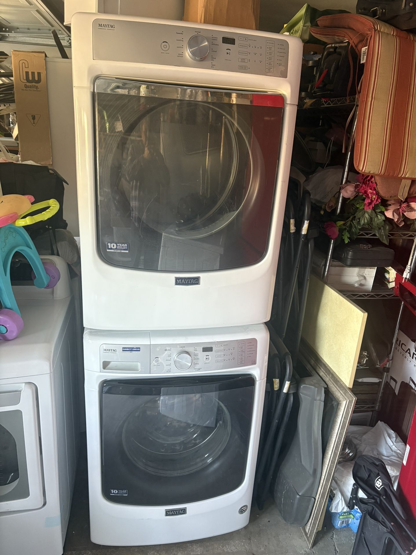 Maytag Stackable Washer And Gas Dryer