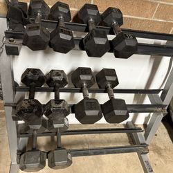 Dumbbell Set With Rack