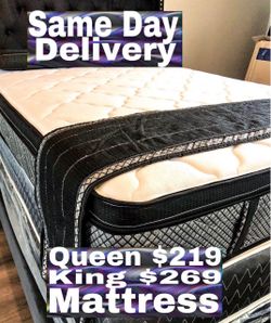 NEW 13 INCH HYBRID PILLOW TOP MATTRESS ONLY