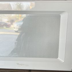 White Whirlpool Microwave 