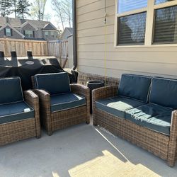 3-piece Wicker Outdoor Furniture Set