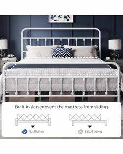 King size metal bed frame