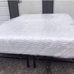 New FULL Size 10” Gel Memory Foam Hybrid Full Size Mattress Only $175 Or $240 With Platform Bed Frame 