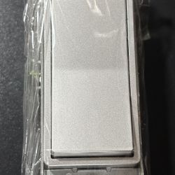 Enerlites Silver Decorator Light Switch – Single Pole – 15A (NEW)